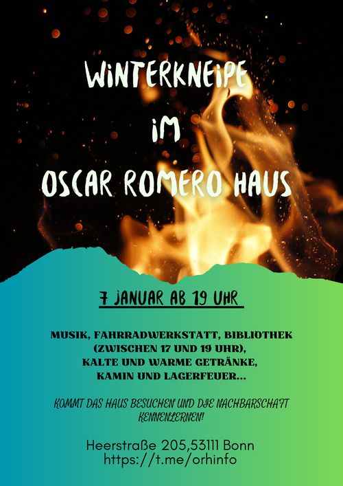 Winterkneipe im Oscar Romero Haus 