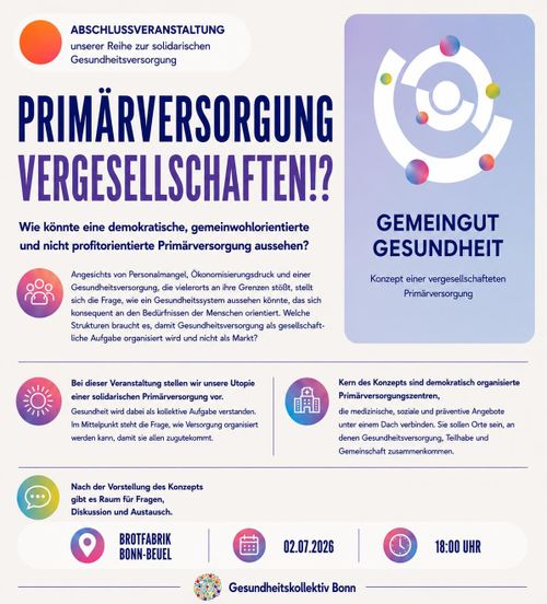 Gemeingut Gesundheit – Primärversorgung vergesellschaften!?