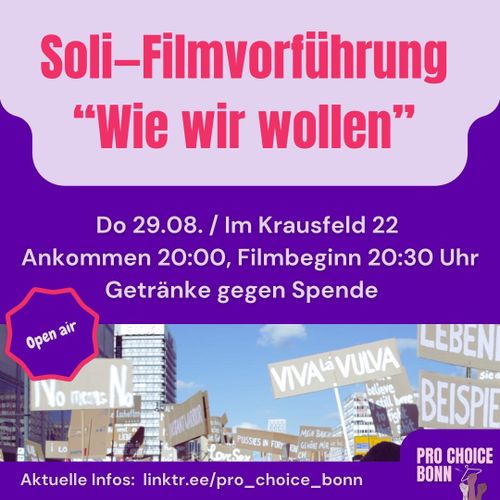 Open-Air Kino "Wie wir wollen" 