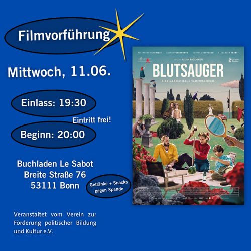 Filmvorführung „Blutsauger - eine marxistische Vampirkomödie“