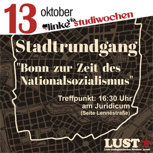 Stadtrundgang: Bonn zur Zeit des Nationalsozialismus